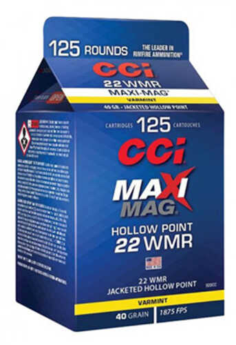 CCI 920CC Maxi-Mag 22 Mag 40 Gr Jacketed Hollow Point (JHP) 125 Bx/ 5 Cs